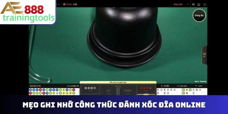 Mẹo ghi nhớ công thức đánh xóc đĩa online